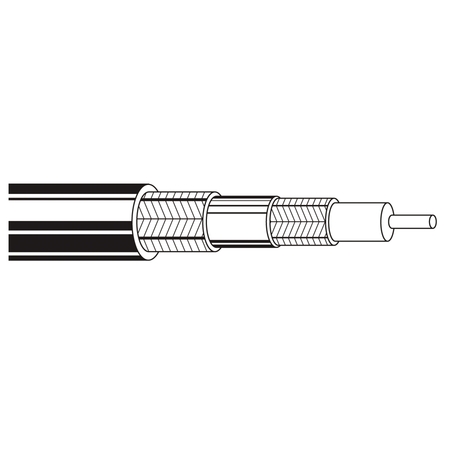 BELDEN RG59 20 SOL BC FPE 2-95% BC, BRD SHDS PE JKT TRIAX, 1000FT 8232 0102000